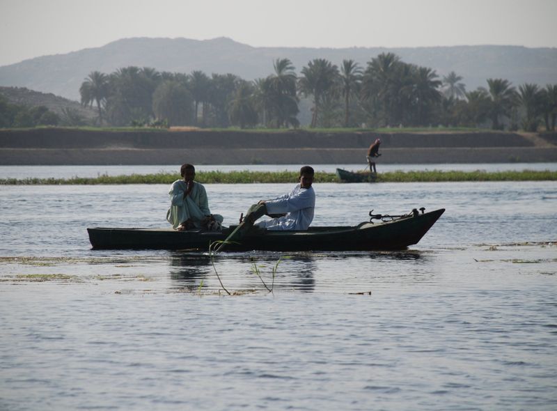 Egypte Nijl lokale vissers