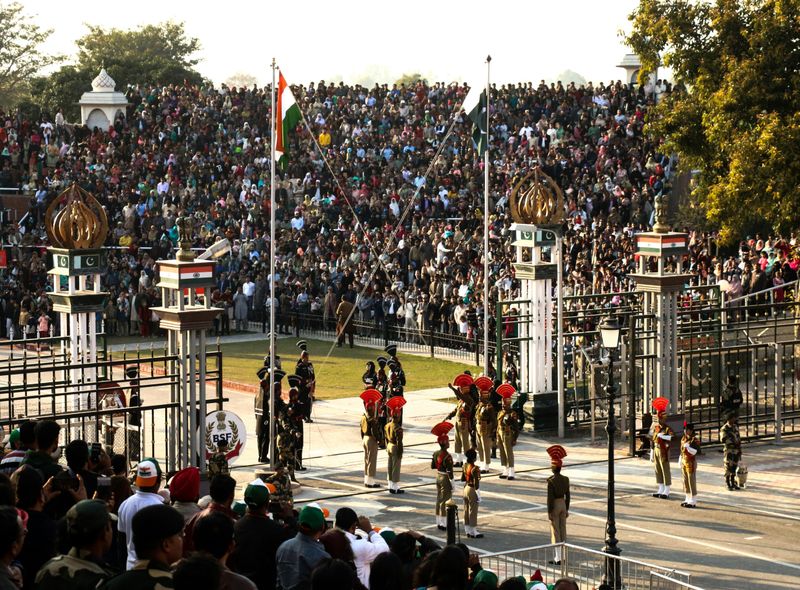 Groepsreis India Attari-Wagah border bij Amritsar