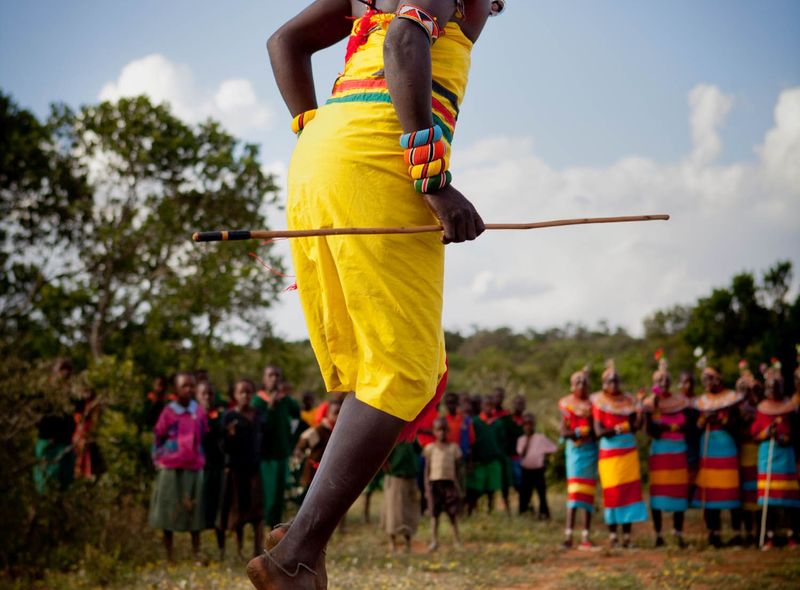 Groepsreis Kenia Vergeten Route Samburu Masai dans springen homestay