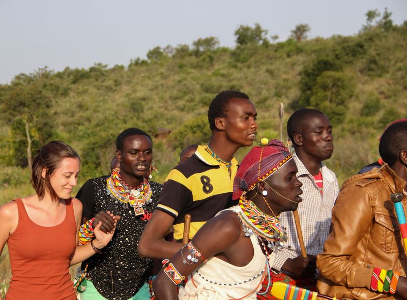 Kenia Samburu lokale ontmoetingen dans