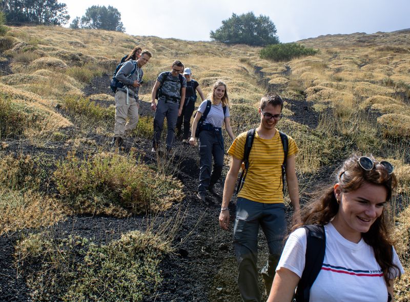 Beklimming etna groepsreis