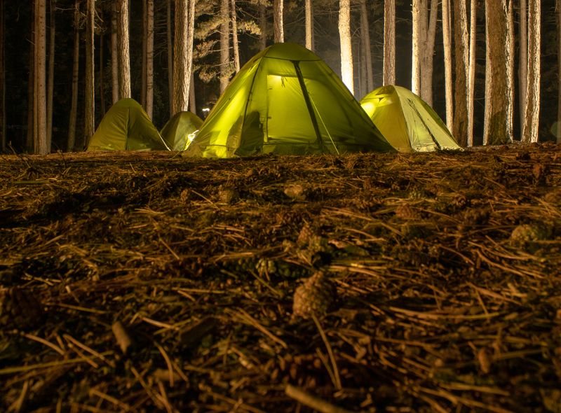 Tent aan flanken Etna
