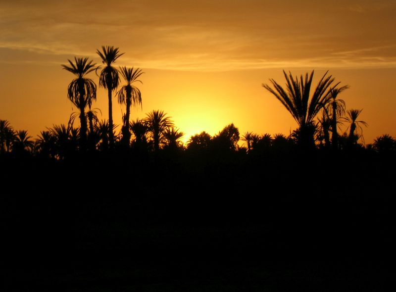 Marokko zonsondergang