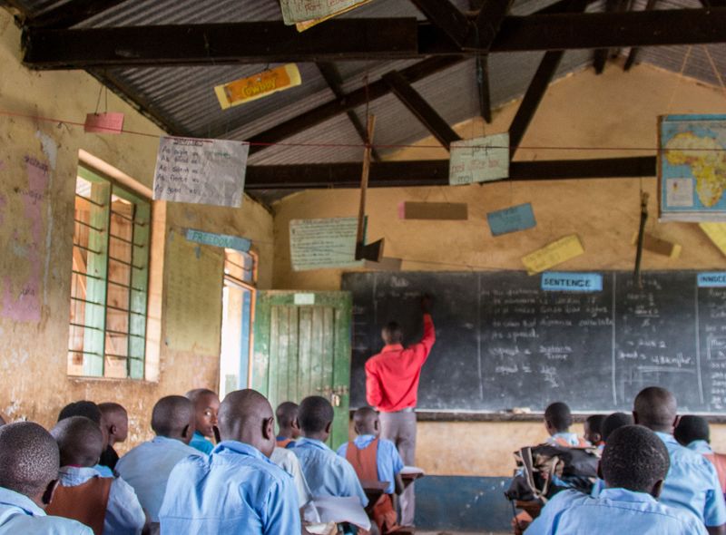 Oeganda Fort Portal school klas