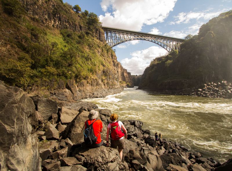 Zambia en Zimbabwe Victoria Falls