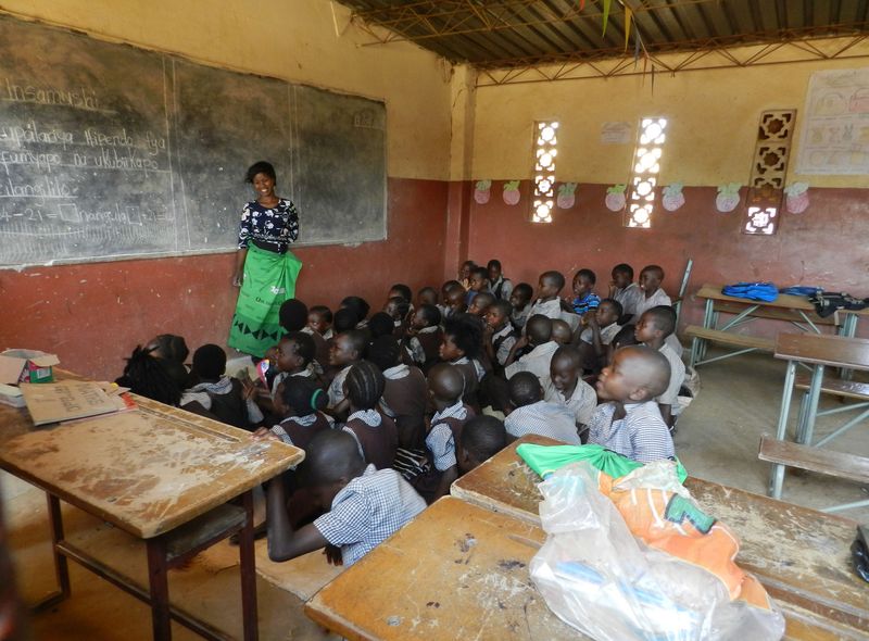 Zambia school groepsreis Kabwe community school
