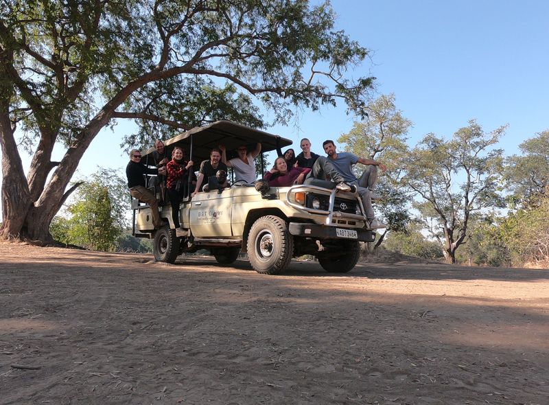Zambia safari jeep South Luanga national park