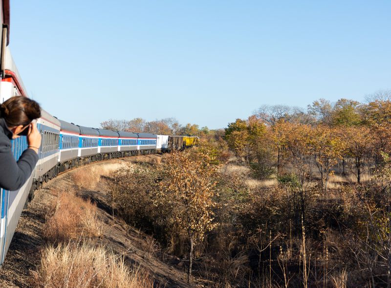 Trein Bulawayo - Vic Falls groepsreis lokaal vervoer