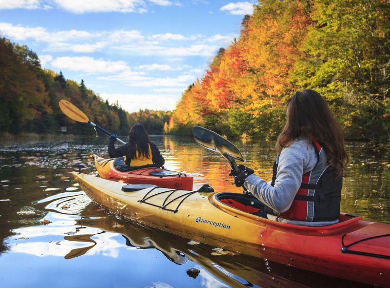 Kajak in Algonquin Provincial Park Oost-Canada Noord Amerika