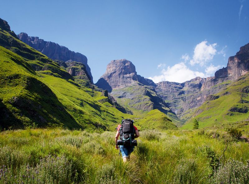wandelen in Drakensbergen - Zuid Afrika