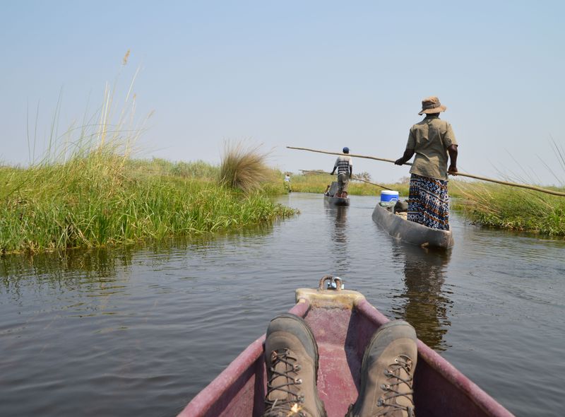 Groepsreis Botswana, Okavango Delta, Mokoro