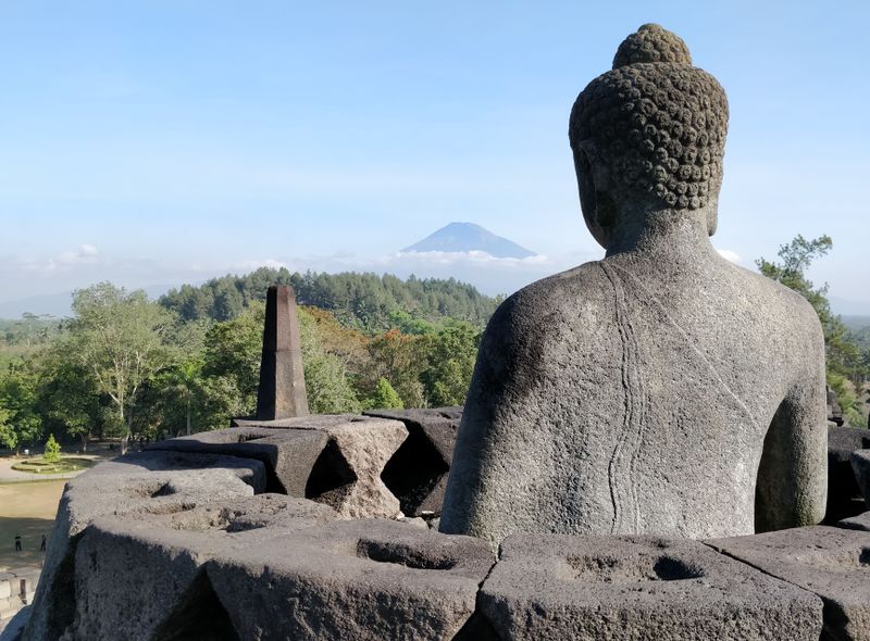 Unesco werelderfgoed Borobudur op Java