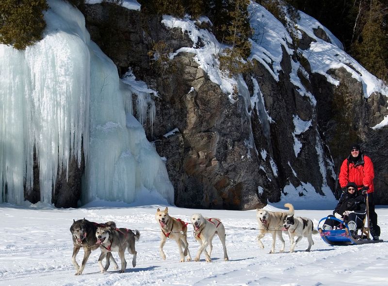 Avontuurlijke tochten met de hondenslee en sneeuwscooter