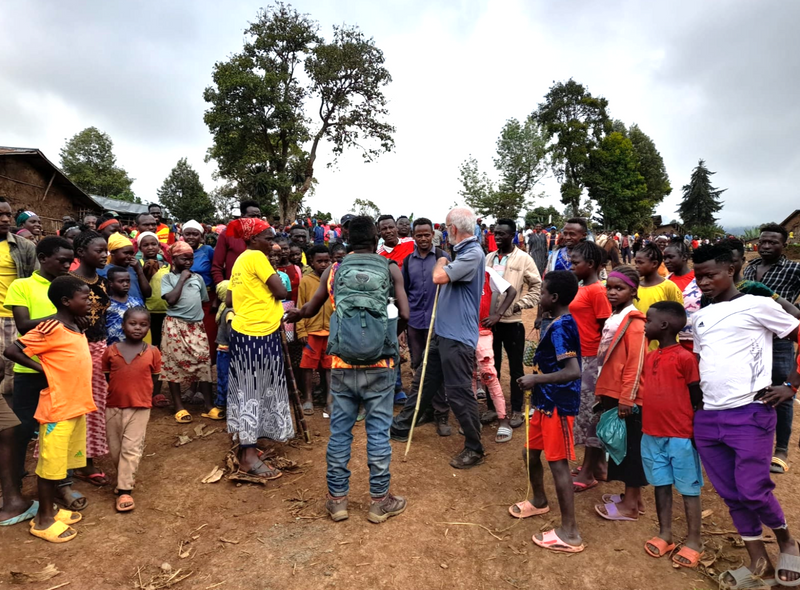 Groepreis Ethiopië lokale ontmoeting op de markt van Dodora