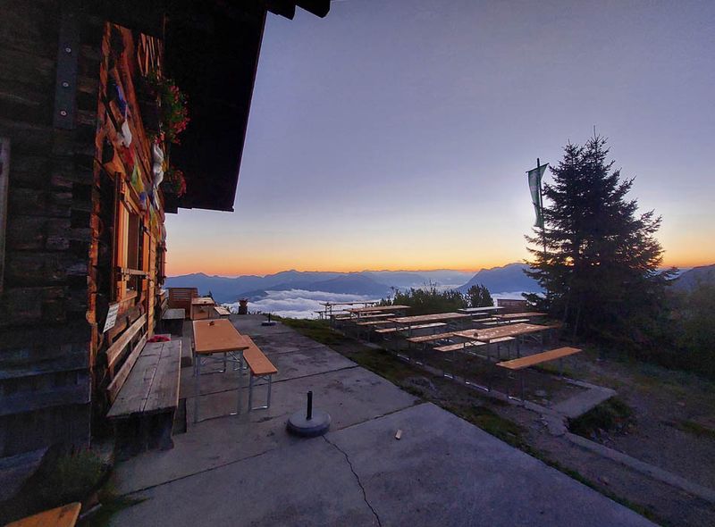 Overnachting in een berghut