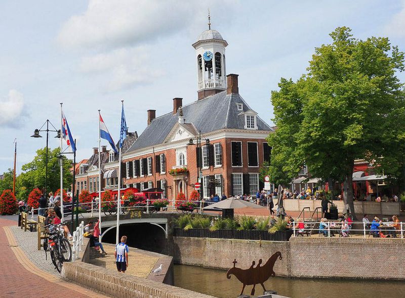 Nederland Friesland Elfsteden Fietsroute