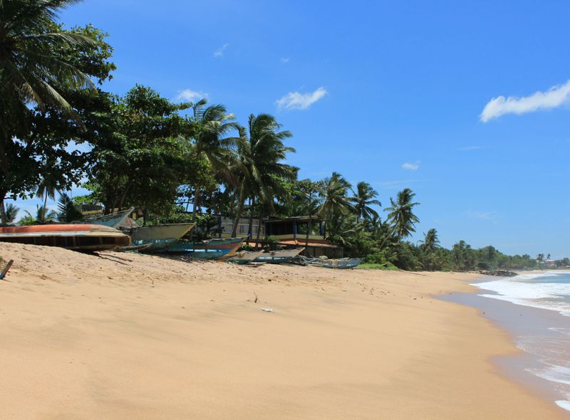 Strand Unawatuna Sri Lanka Indische Oceaan rondreis strandverblijf