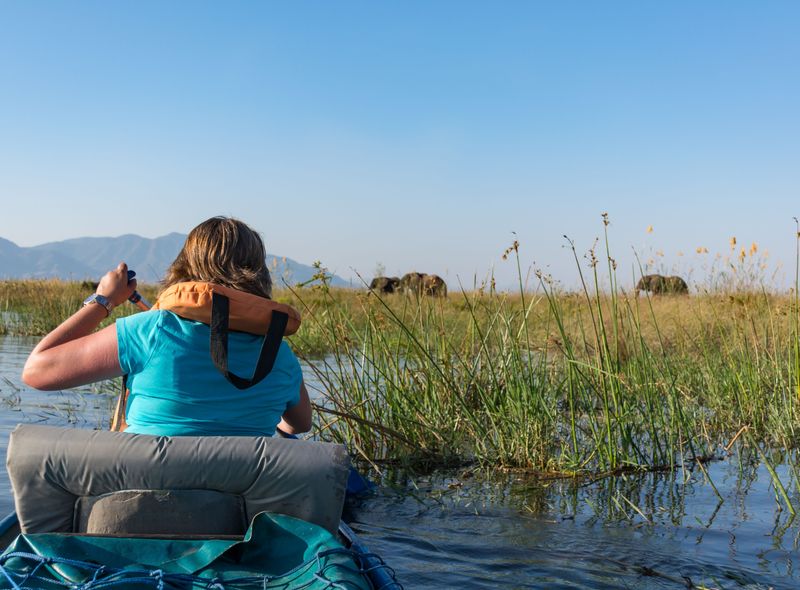 Groepsreis Zambia 3-daagse kano safari Zambezi