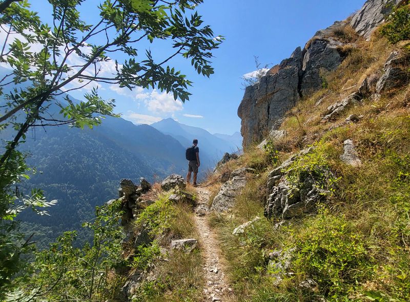 De vallei van Valle Maira in Piemonte