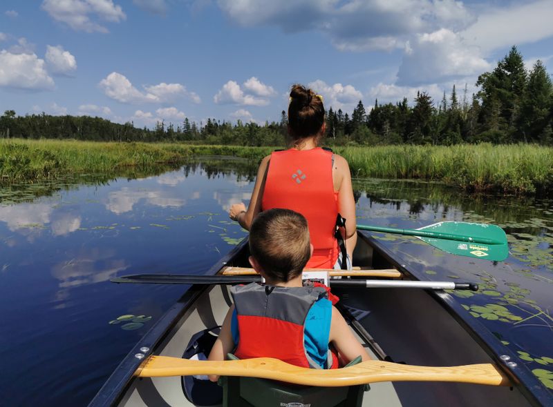 Kano varen in de Adirondacks