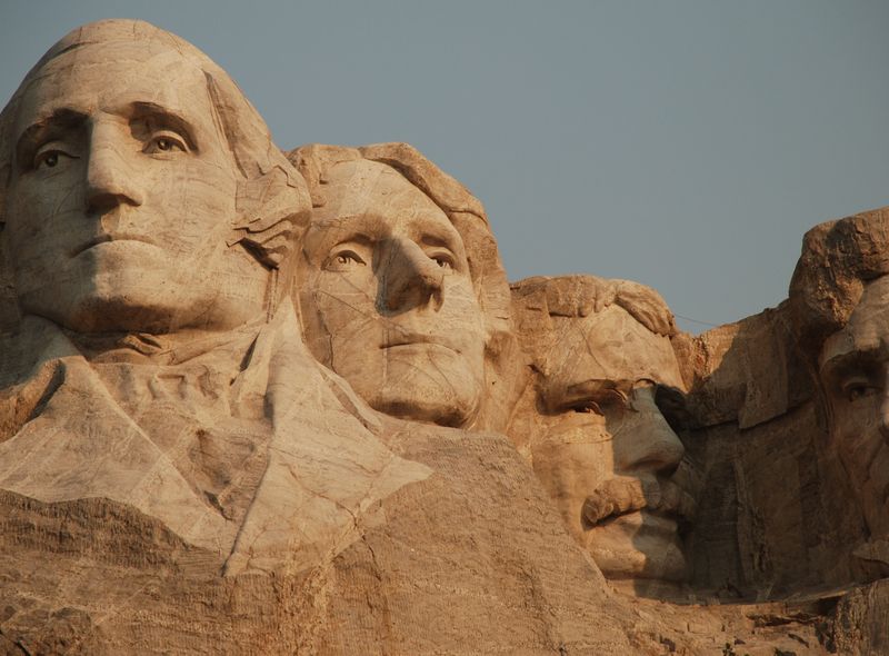 Mount Rushmore National Monument  Black Hills Keystone South Dakota USA