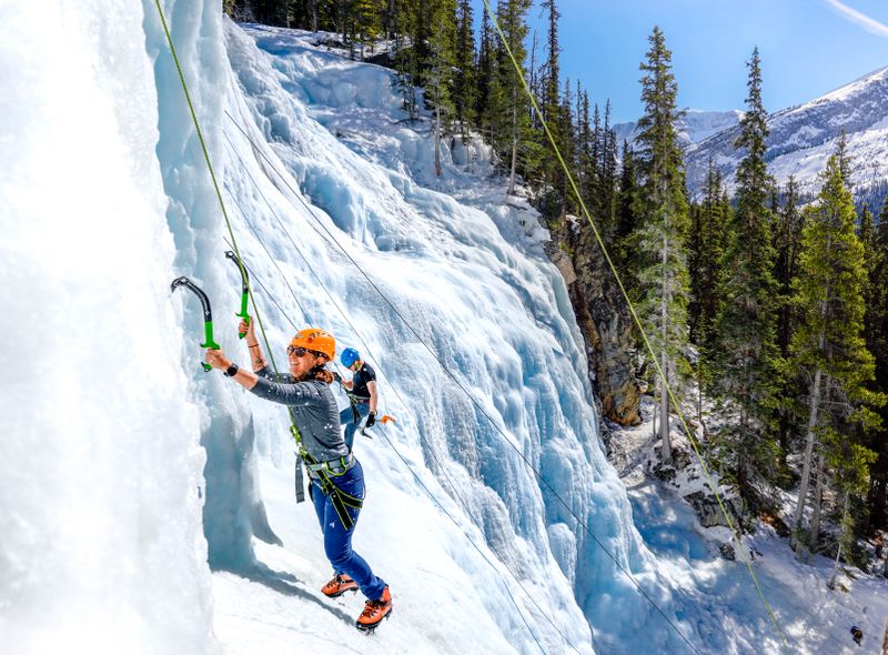 IJsklimmer in Jasper, Canada