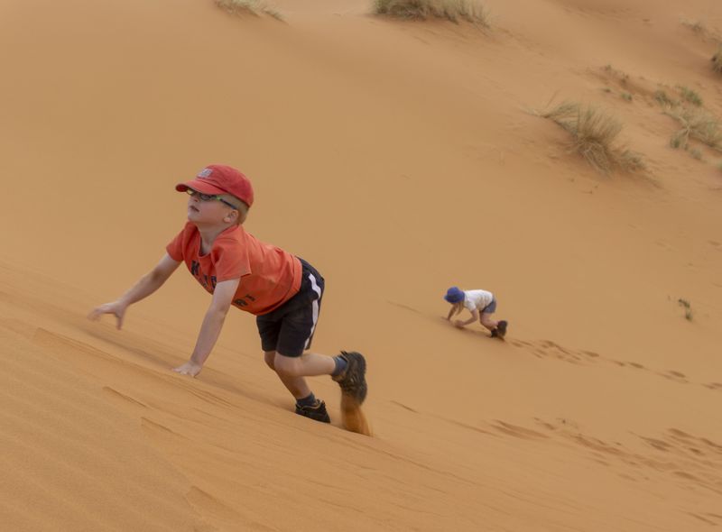 woestijn bij Merzouga in Marokko