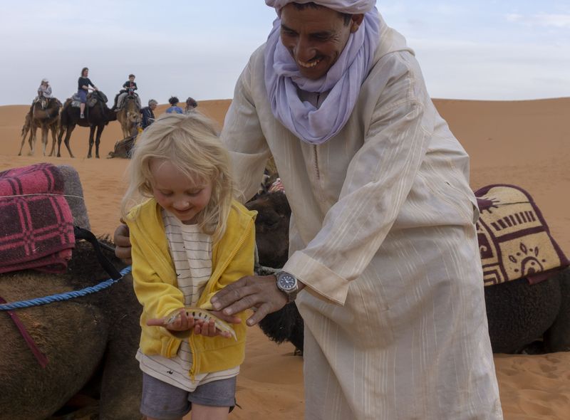 woestijn bij Merzouga in Marokko