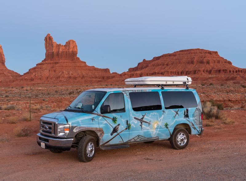 campervan in Monument Valley