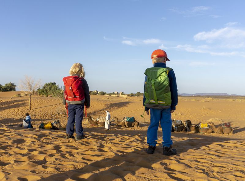 woestijn bij Merzouga in Marokko