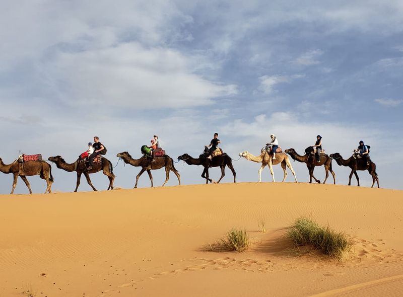 woestijn bij Merzouga in Marokko