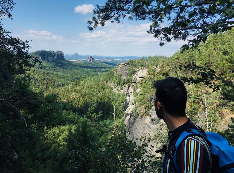 Sächsische Schweiz Malerweg Duitsland panorama