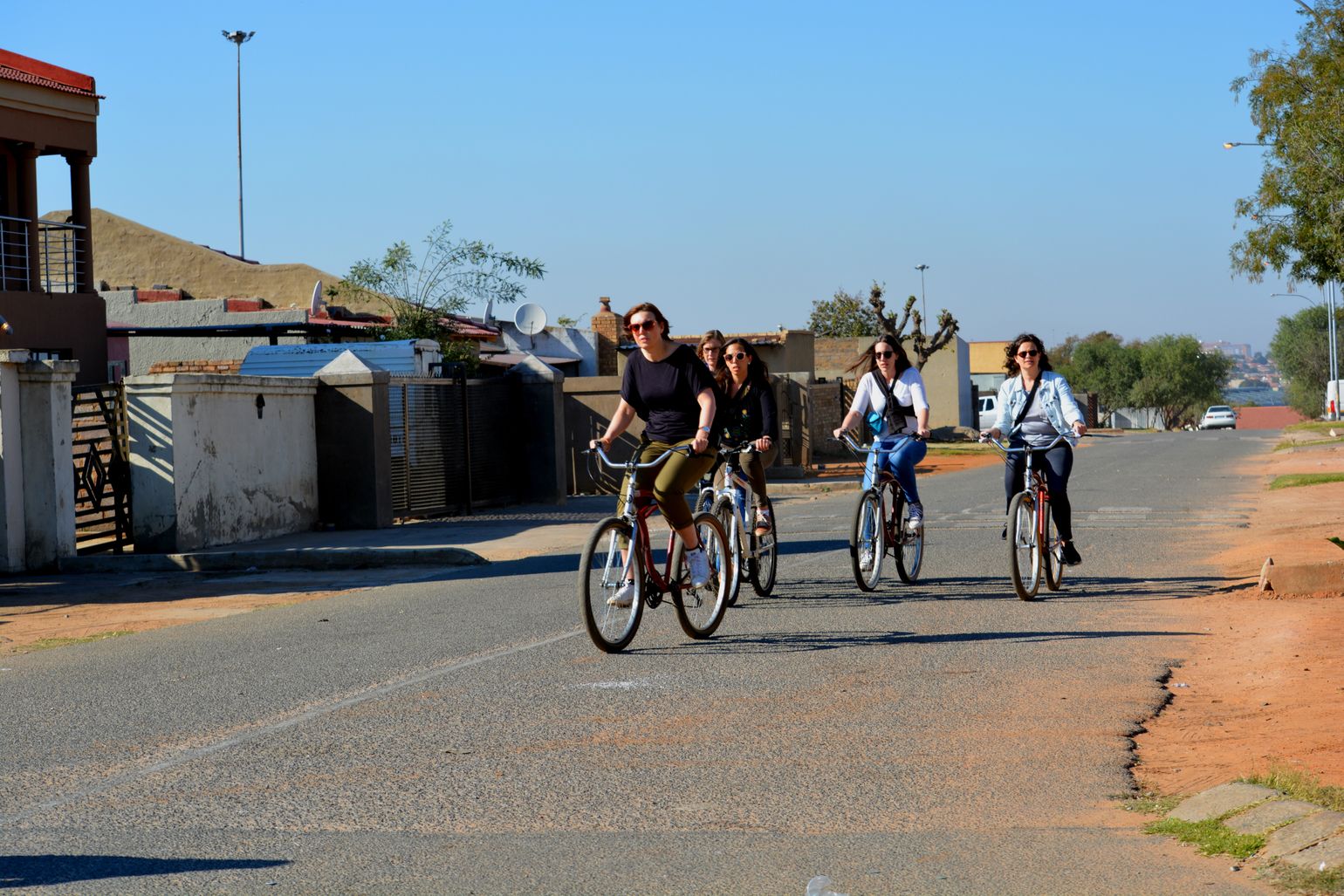Soweto fietstocht township Johannesburg Zuid-Afrika 