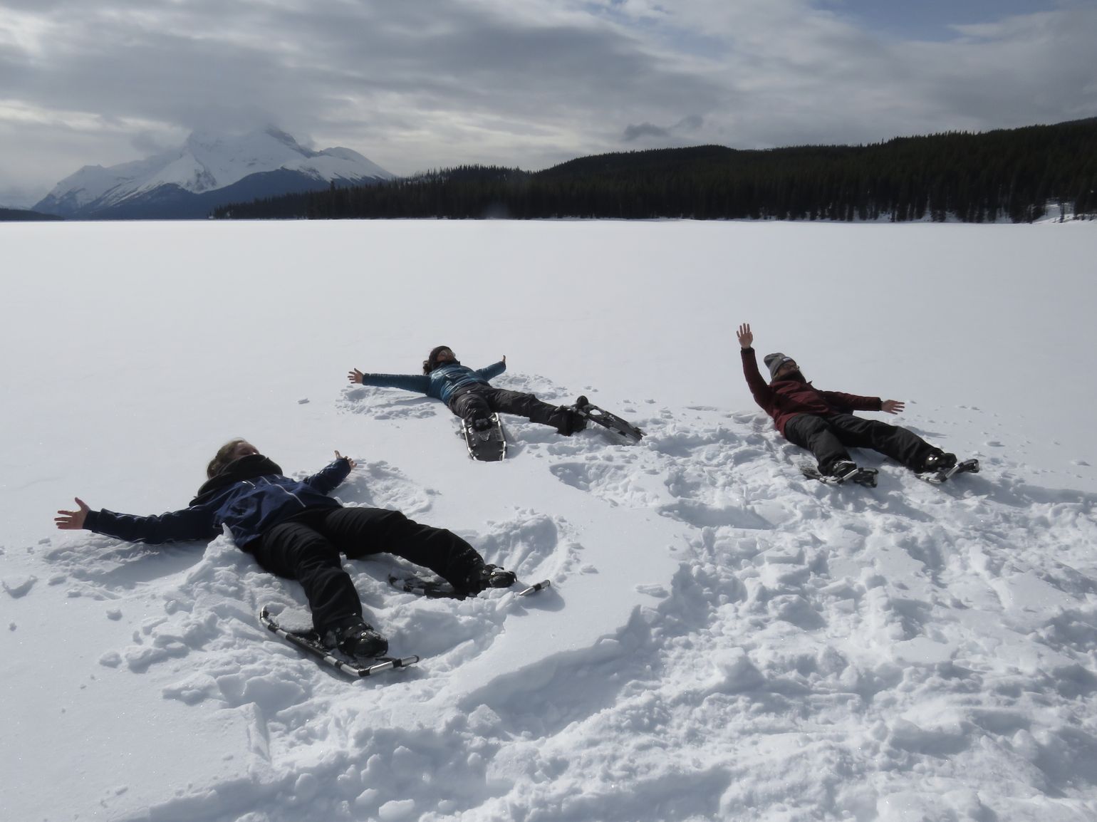 Sneeuwschoenwandeling in Jasper