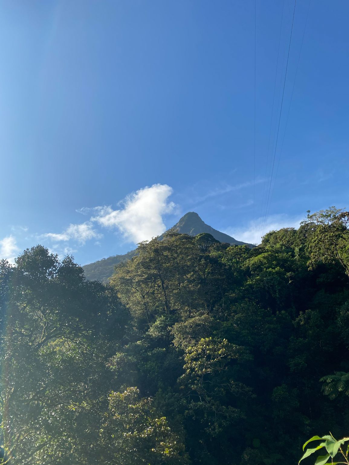 naar de top van Adams Peak Sri Lanka