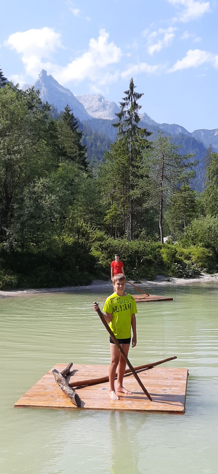 Oostenrijk Salzburgerland op een vlot
