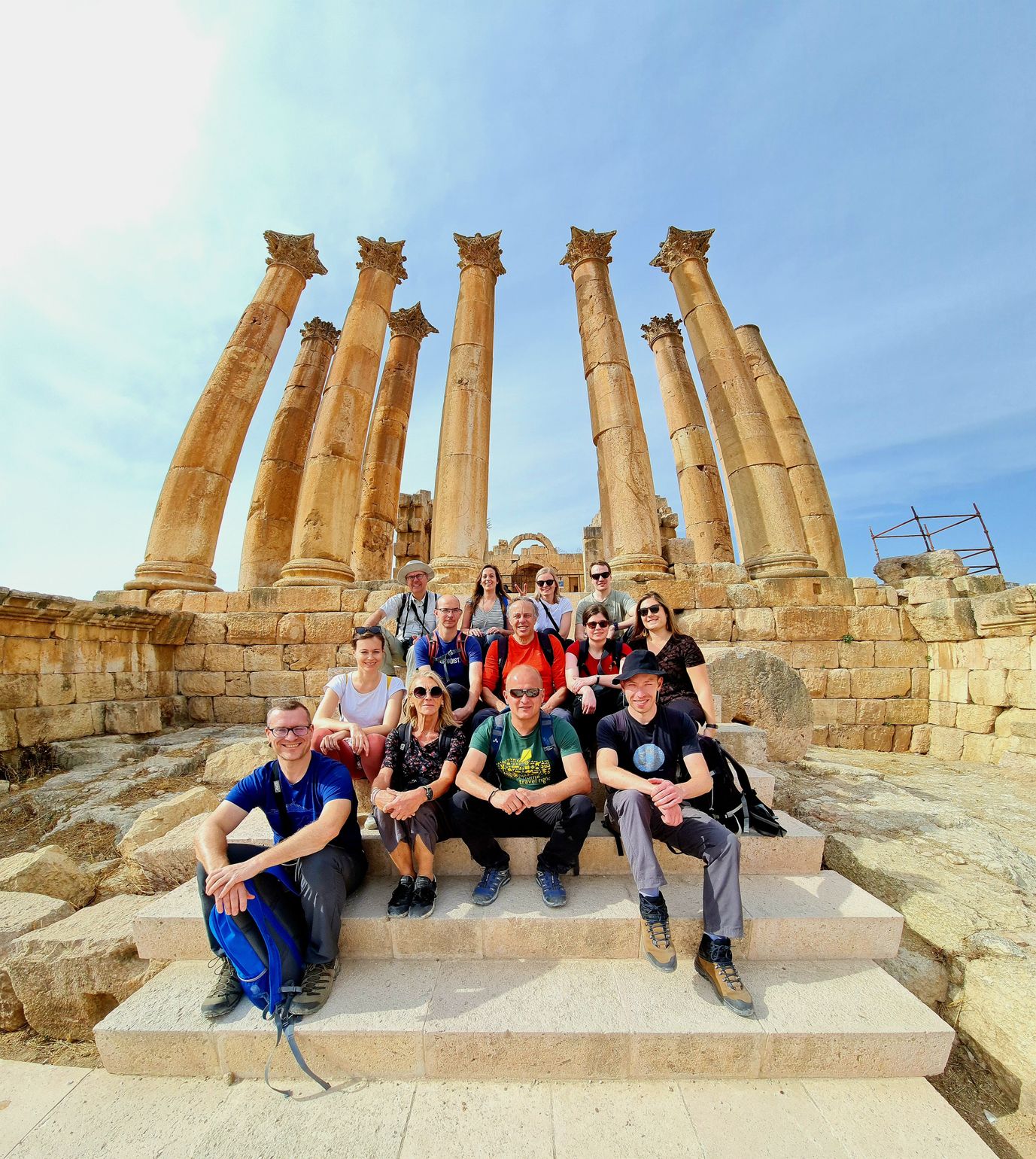 Groepsfoto: Avontuur Jordanië 