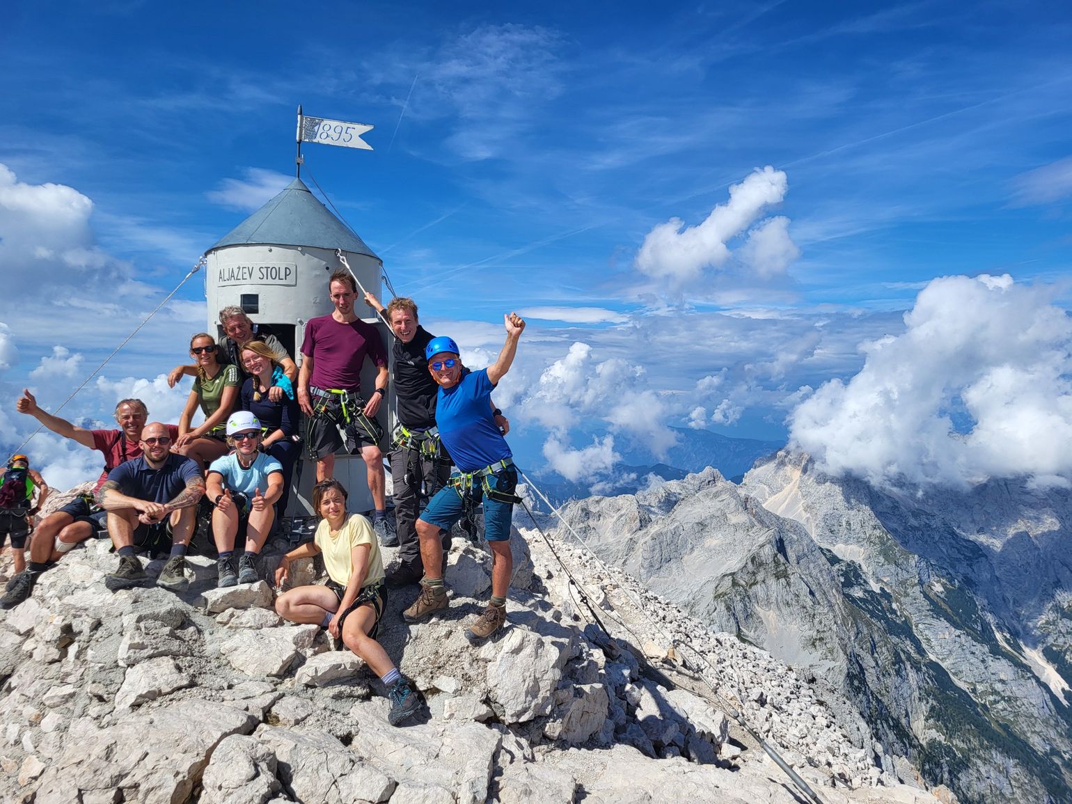 Groepsfoto: Expeditie Slovenië 