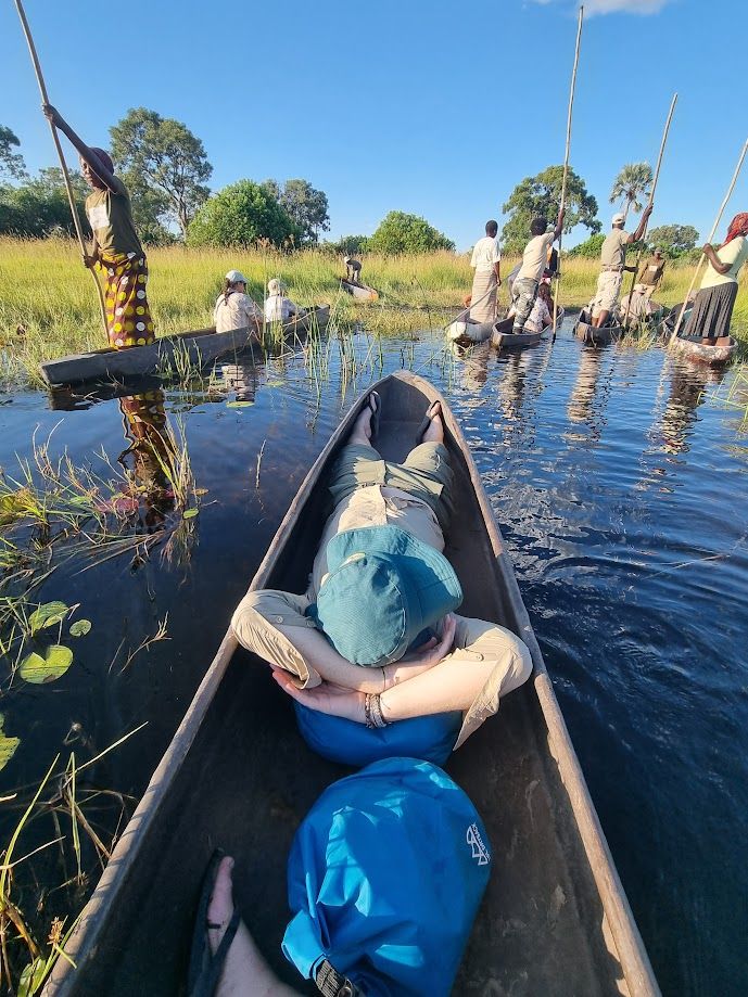 mokoro in okavango delta