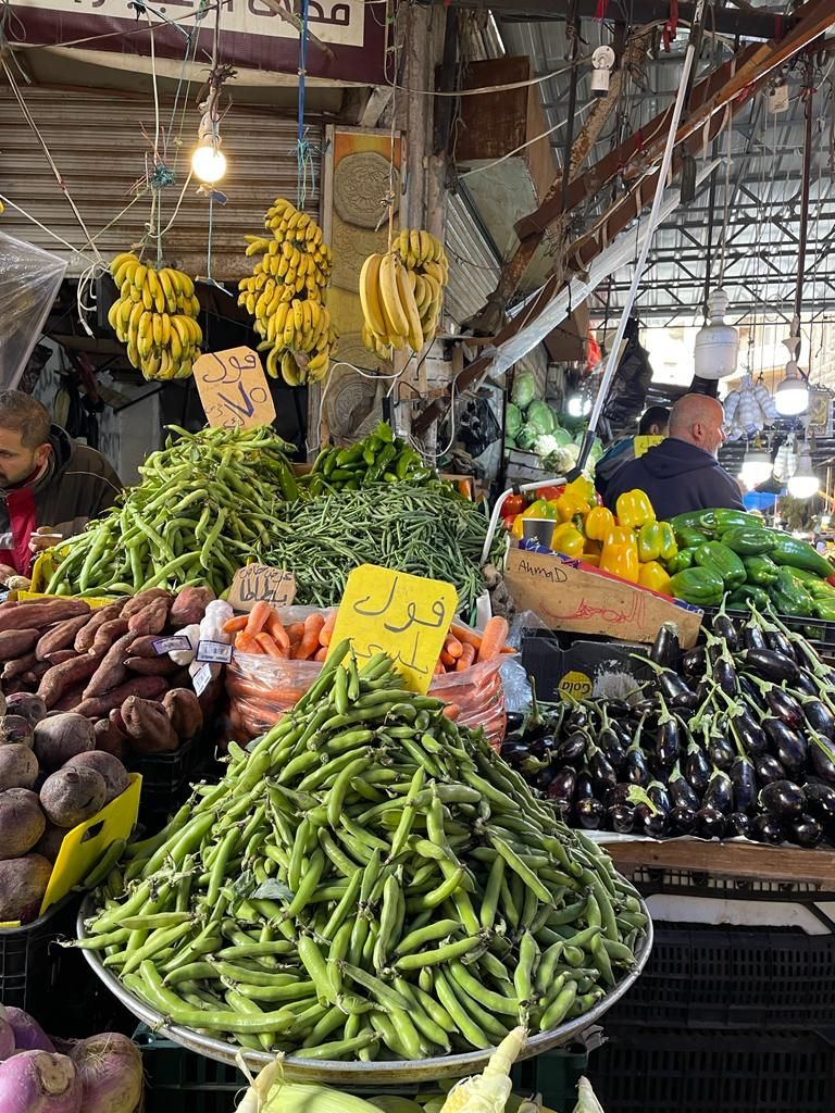 groenten op de markt in jordanie