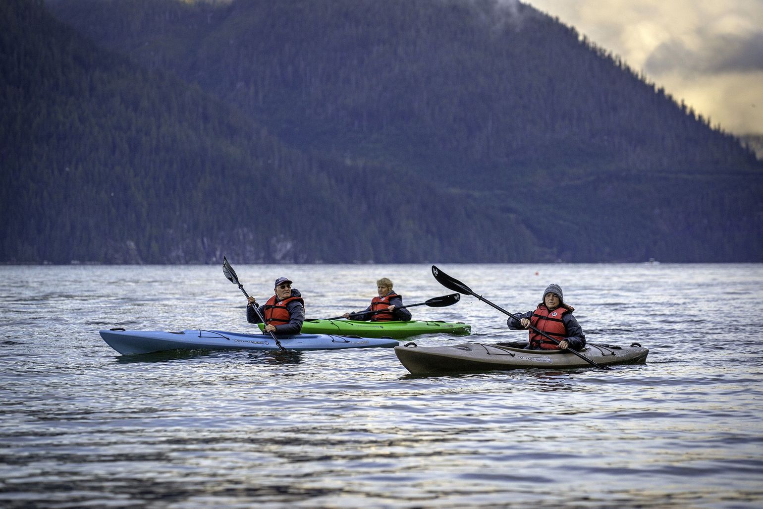 Kayakken in Knight Inlet