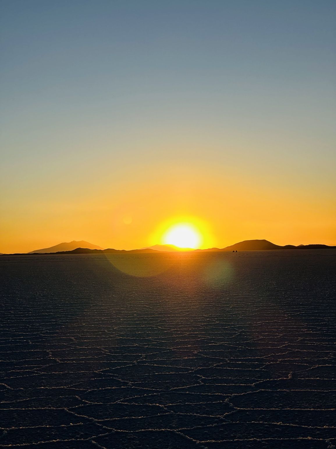 zonsondergang salar de uyuni