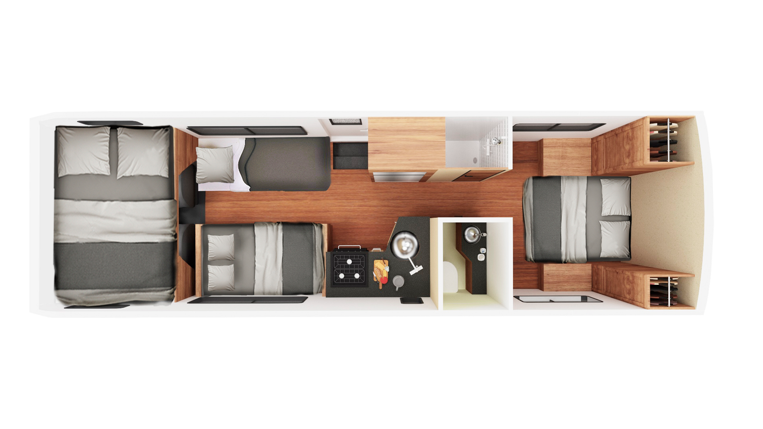 Camper Cruise Canada Cruise America C30 nachtindeling