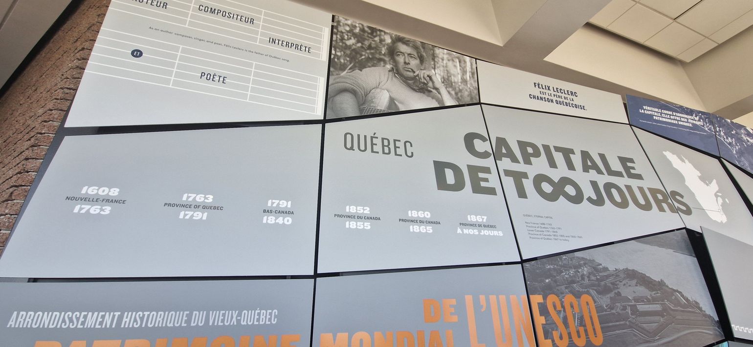 Educatieve panelen in de Observatoire de la Capitale