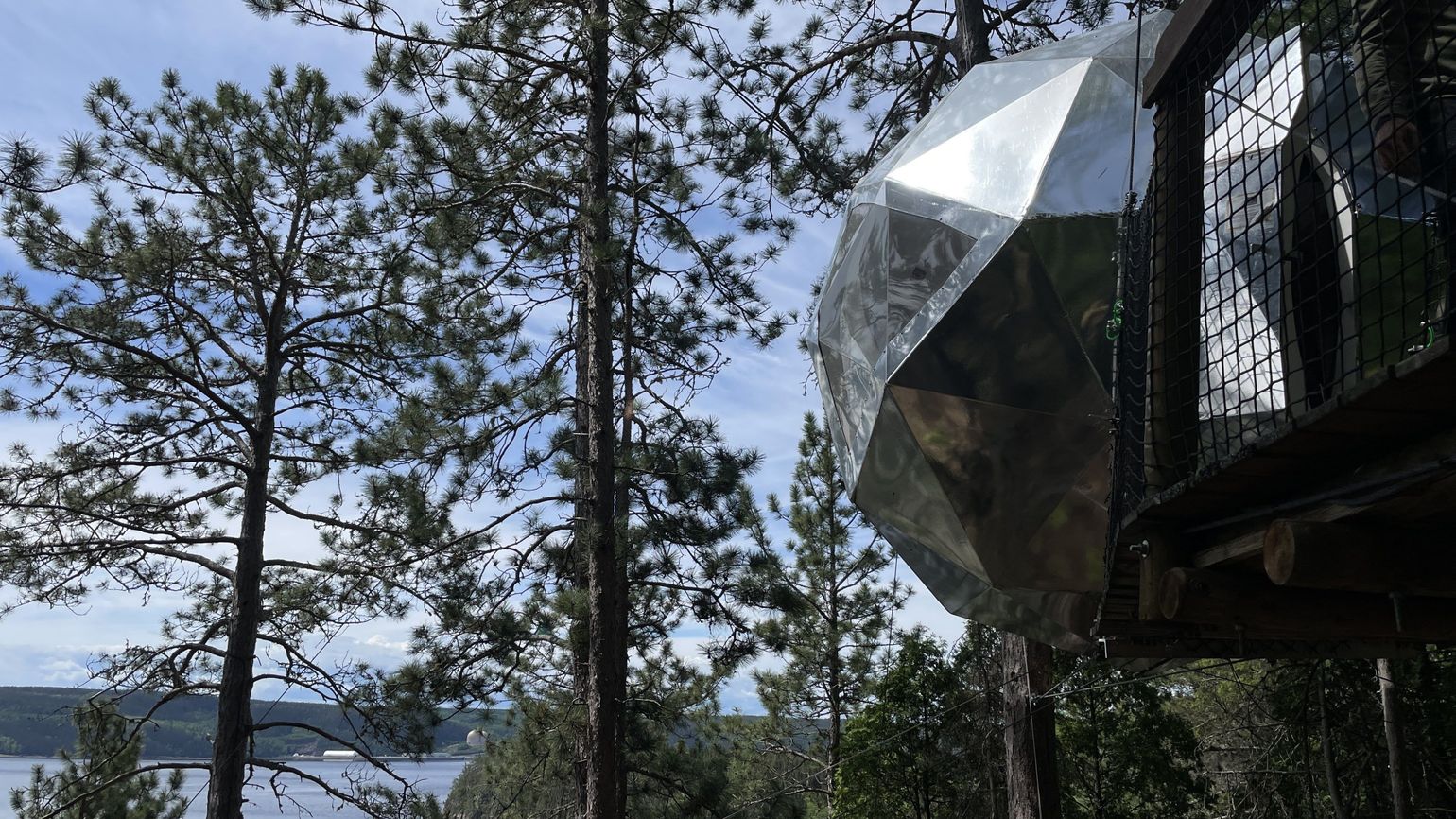 Lac Saint-Jean Adventure Park hangende &#039;bubbel&#039;