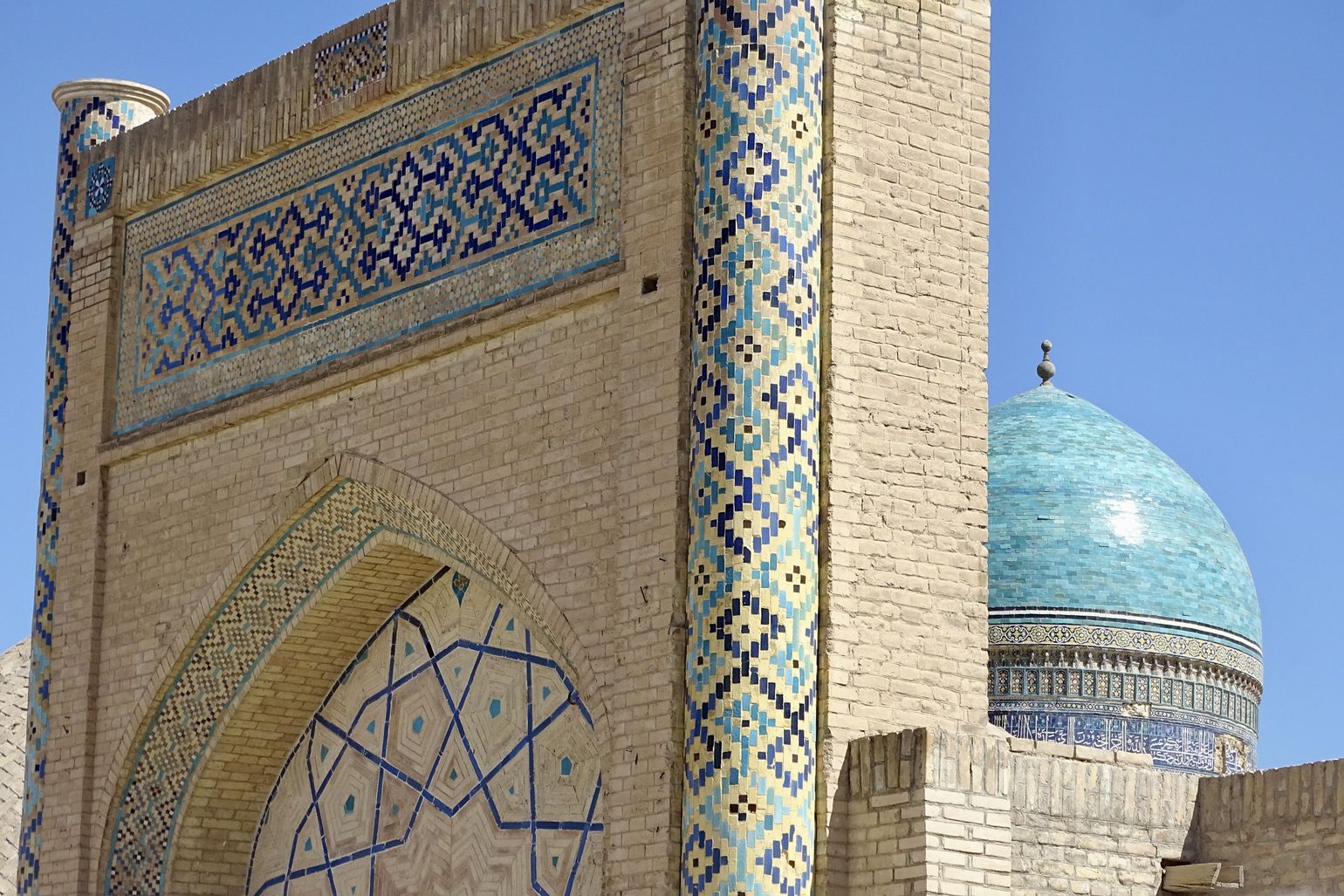 blauwe koepels in Oezbekistan