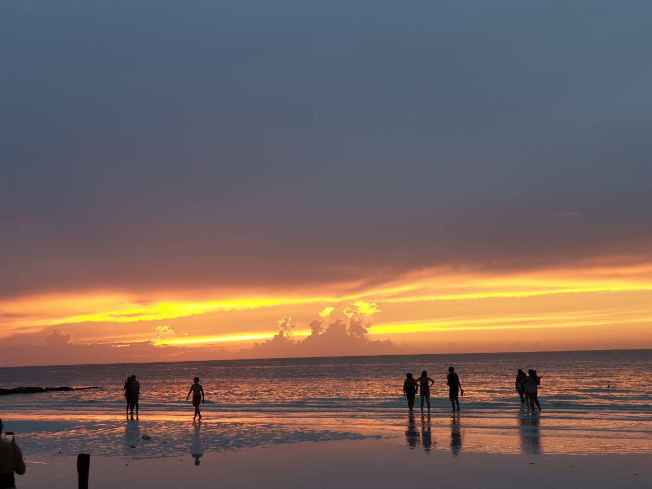 sunset holbox