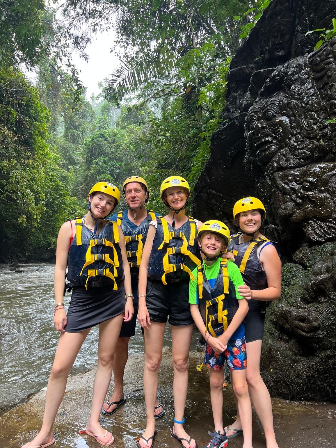 Rafting met kinderen in Indonesië