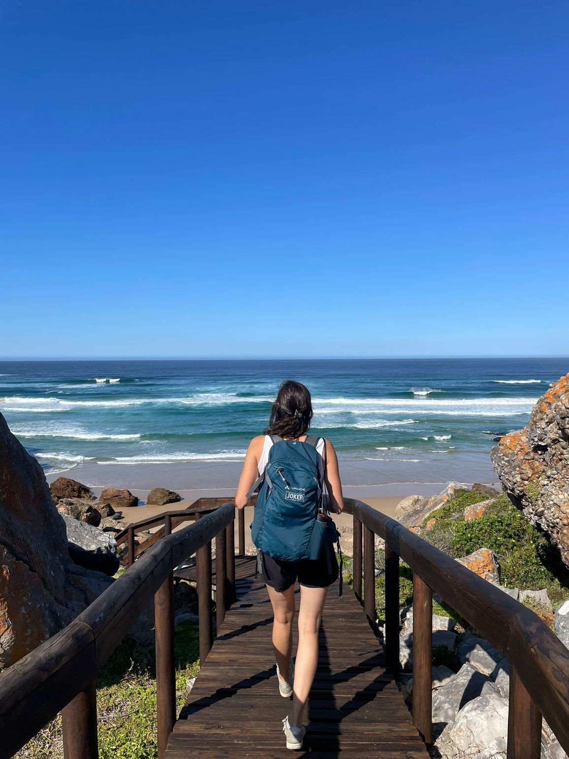 Hike over plankenpaden