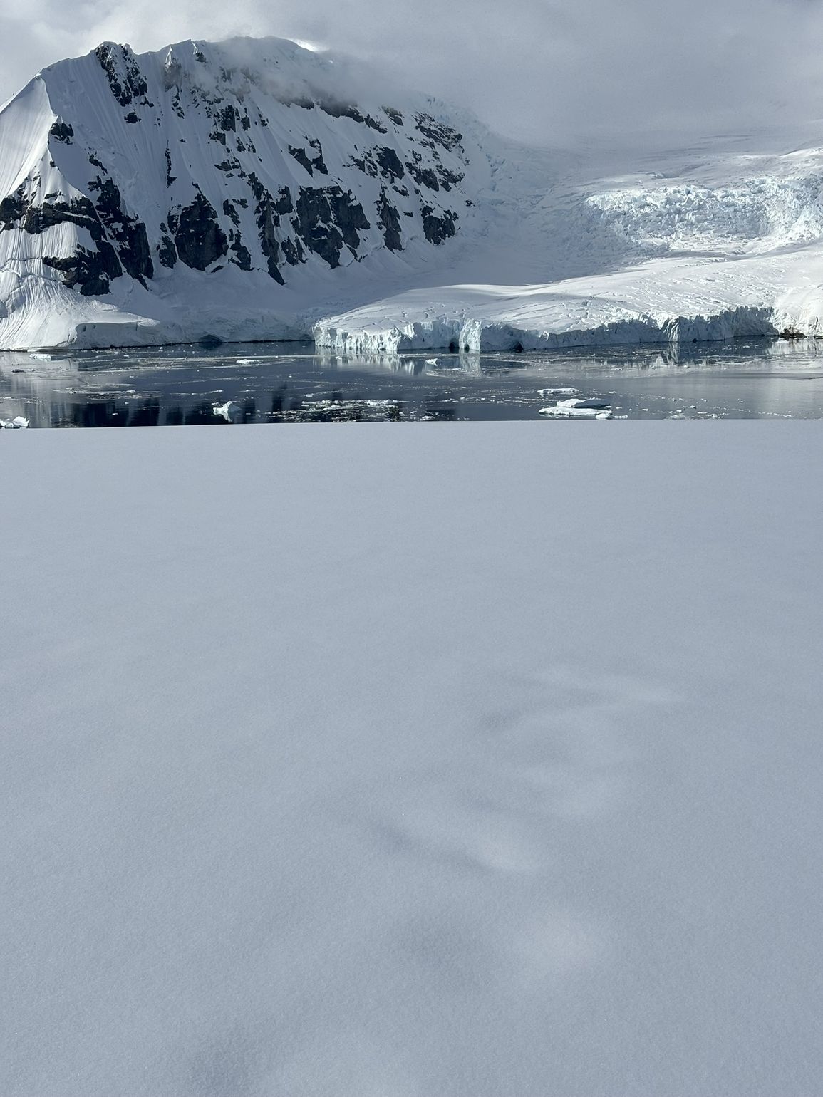zicht op antarctica